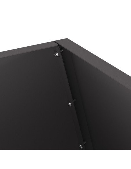 Braciere Nero  50x50x100 cm in Acciaio
