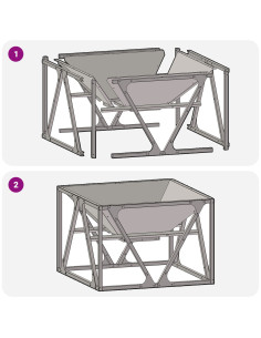 Focolare Marrone 50 x 50 x 35 cm 2
