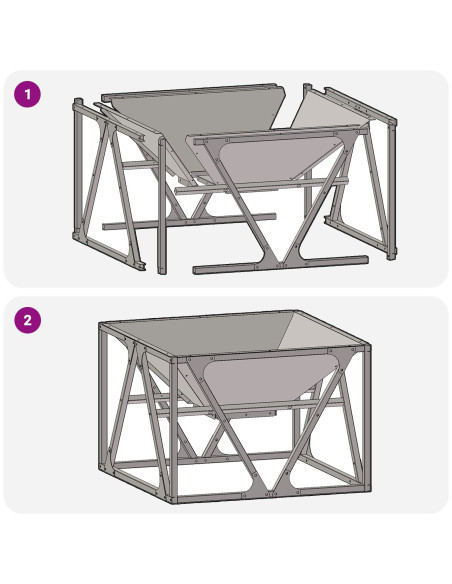 Focolare Marrone 50 x 50 x 35 cm