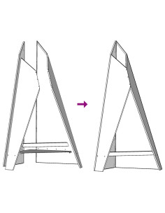 Focolare Marrone 58 x 40 x 100 cm 2