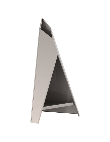 Piramide per Focolare  Nera 58x36x100 cm Acciaio