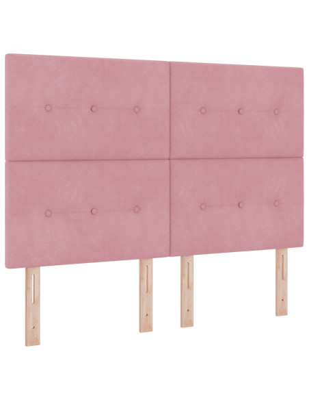 Testata LED  Rosa 72 cm Velluto