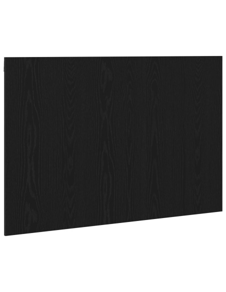 Testiera del letto  Nero Rovere 120x1,5x80 cm Legno ingegnerizzato