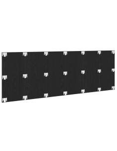 Testiera del letto con testiera Rovere Nero 160 x 1.5 x 80.5 cm