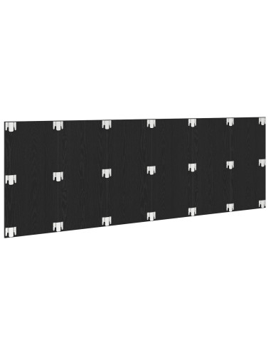 Testiera del letto con testiera Rovere Nero 160 x 1.5 x 80.5 cm