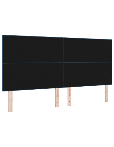 Testiera LED con luci a strisce a LED Blu 200 cm Poliestere