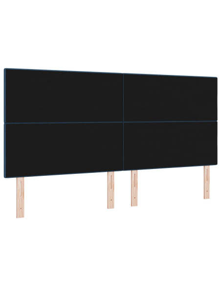 Testiera LED con luci a strisce a LED Blu 200 cm Poliestere