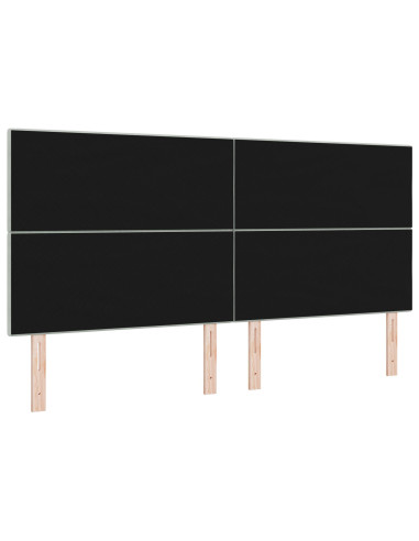 Testiera LED con testiera Grigio chiaro 200 cm Poliestere