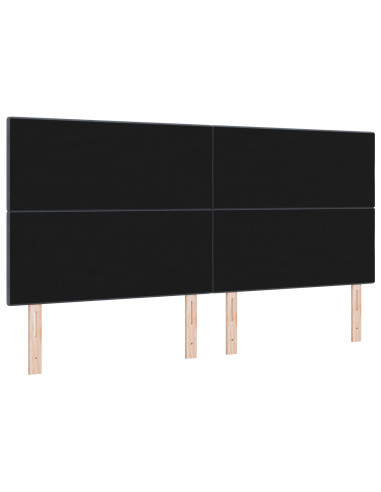 Testiera LED con luci a strisce a LED Grigio 200 cm Poliestere