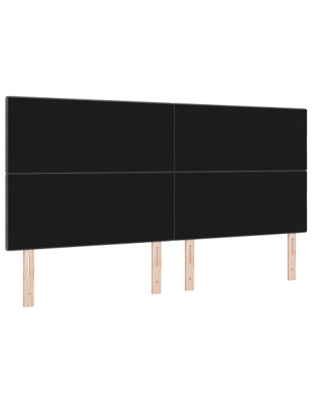 Testiera LED con luci a strisce a LED Grigio 200 cm Poliestere