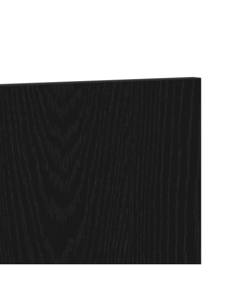 Testiera del letto  Nero Rovere 120x1,5x80 cm Legno ingegnerizzato