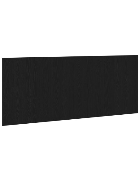 Testiera letto  Nero Rovere 200x1,5x80 cm Legno ingegnerizzato
