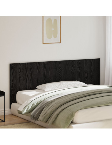 Testiera del letto con testiera Rovere Nero 160 x 1.5 x 80.5 cm