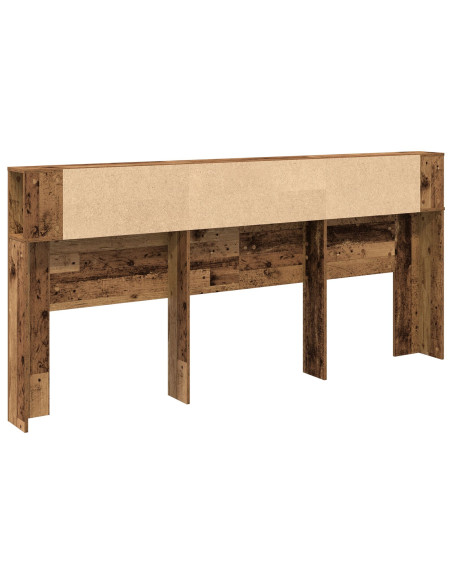 Testata con Armadio Legno Antico 220x18,5x104,5 cm