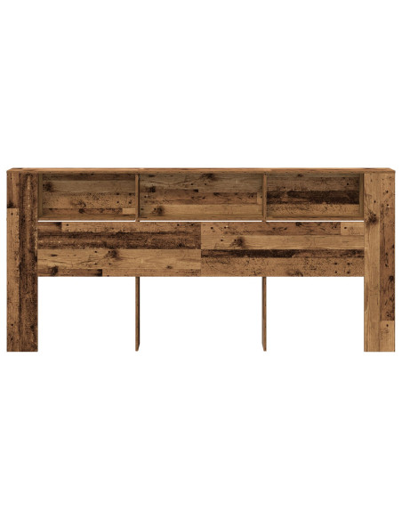 Testata con Armadio Legno Antico 220x18,5x104,5 cm