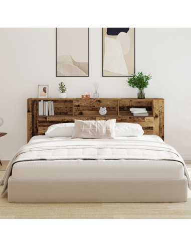 Testata del letto Legno vecchio 220 x 18,5 x 102,5 cm