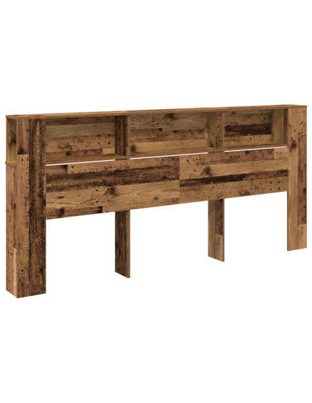 Testata con Armadio Legno Antico 220x18,5x104,5 cm