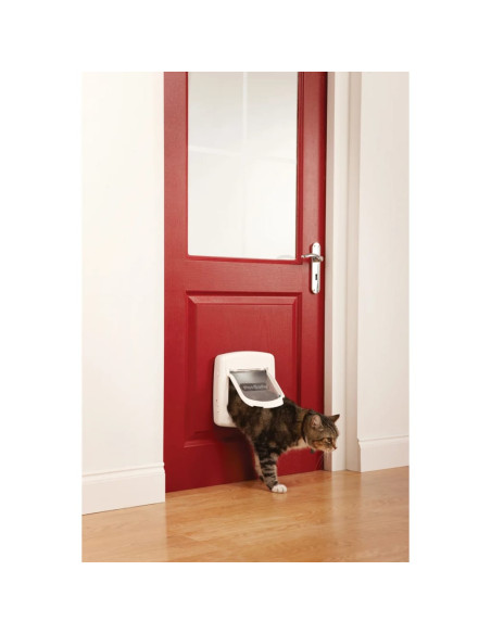 PetSafe Porta Basculante per Gatti a 4 Modalità Deluxe 400 Bianca