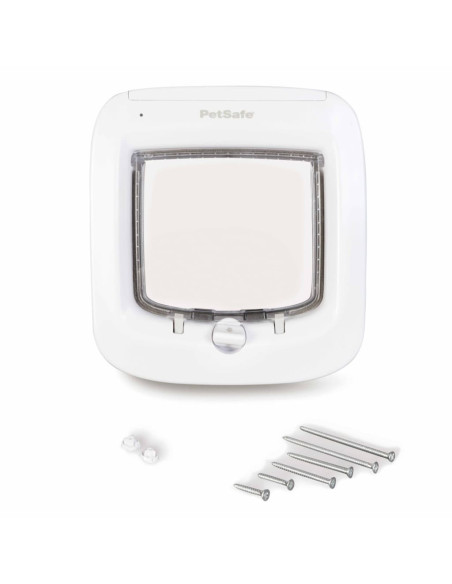 PetSafe Porta Basculante per Gatto con Microchip Bianco PPA19-16145