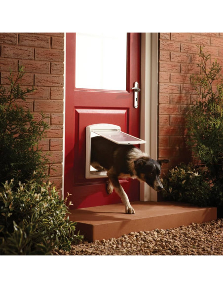 PetSafe Porta per Animali a 2 Direzioni 740 Media 26,7x22,8 cm Bianca