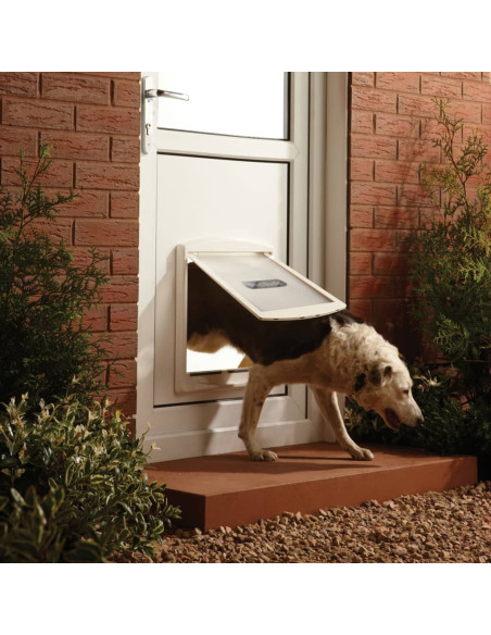 PetSafe Porta per Animali a 2 Direzioni 760 Grande 35,6x30,5 cm Bianca