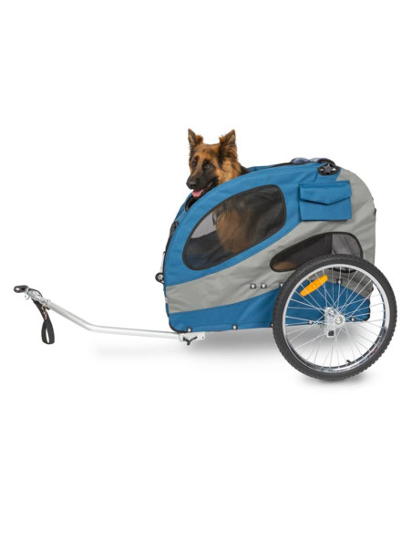PetSafe Rimorchio da Bici per Cani Happy Ride L Blu