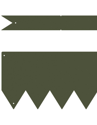 Bordura per Prato 30 pcs Verde oliva 100 x 0.05 x 20 cm