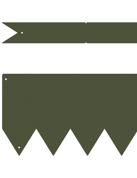Bordure da Giardino  30 pz Verde Oliva 100x0,5x15 cm Plastica