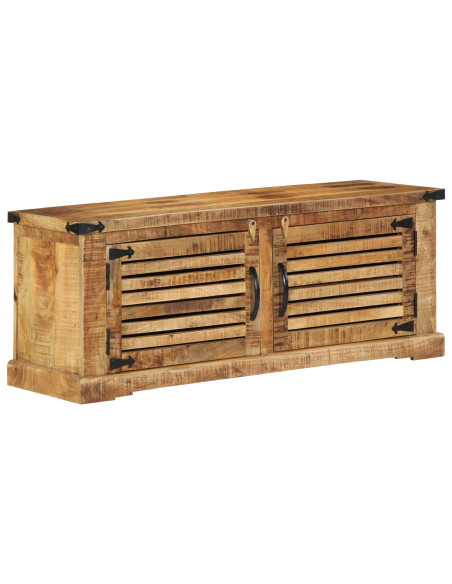 Panchina vitaXL 110x38x45 cm Legno Massello di Mango Grezzo