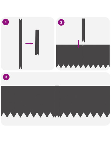 Bordura per Prato 50 pcs Nero 100 x 0.05 x 20 cm