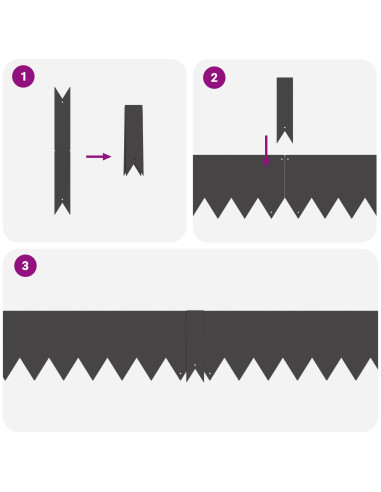 Bordura per Prato 10 pcs Nero 100 x 0.05 x 20 cm