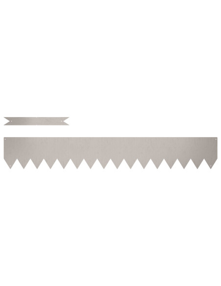 Borders per Prato  20 pcs 100x0,5x15 cm Acciaio Inossidabile
