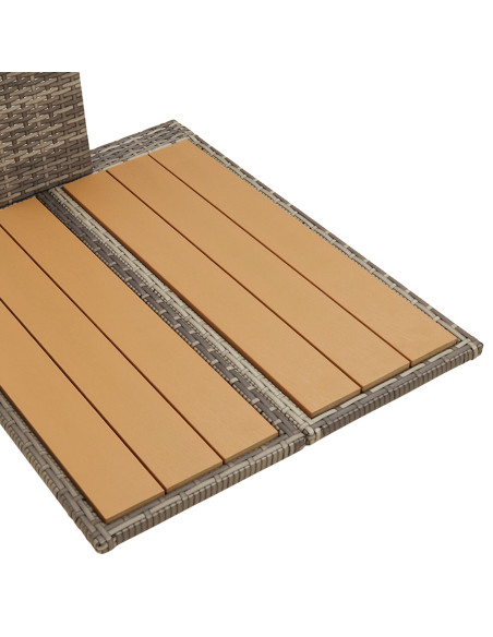 Doccia Esterno Grigio Resina, Legno 60 x 80 x 214 cm