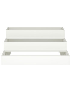 Vaso da giardino Bianco 90 x 90 x 35 cm