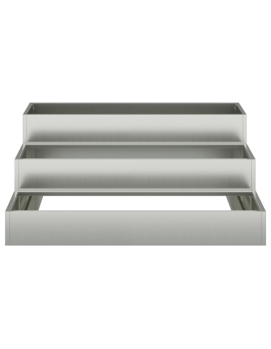 Vaso da giardino Argento 90 x 90 x 35 cm Acciaio zincato