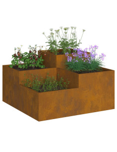 Vaso da giardino Ruggine 80 x 80 x 48 cm