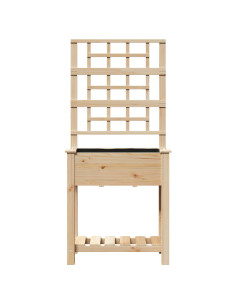 Vaso da giardino Beige 71 x 38 x 152 cm Legno di Abete Massello