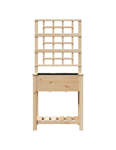 Vaso da giardino Beige 71 x 38 x 152 cm Legno di Abete Massello