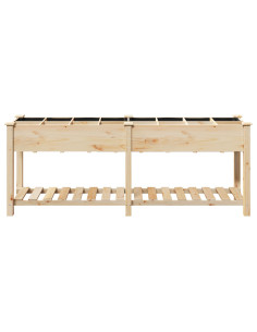 Vaso da giardino con lo scaffale Beige 203,5 x 53 x 76,5 cm