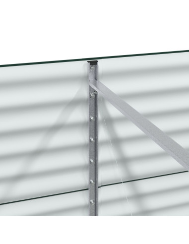 Letto Rialzato Verde 320 x 80 x 81 cm Acciaio