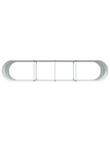 Letto Rialzato Marrone 400 x 80 x 81 cm Acciaio