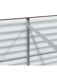 Letto Rialzato Marrone 240 x 80 x 81 cm Acciaio