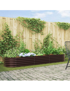 Letto Rialzato Marrone 320 x 80 x 44 cm Acciaio