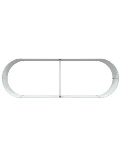 Letto Rialzato Marrone 240 x 80 x 44 cm Acciaio