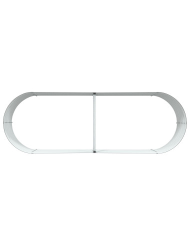 Letto Rialzato Marrone 240 x 80 x 44 cm Acciaio