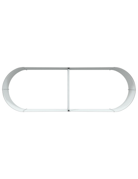 Letto da Giardino Rizzato Marrone 240x80x44 cm Acciaio Zincato