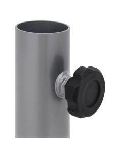 Base per Ombrellone per Palo da Ø32/34/38 mm Argento in Acciaio