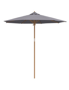 Ombrello da giardino Grigio scuro Ø 270 x 260 cm Bambù