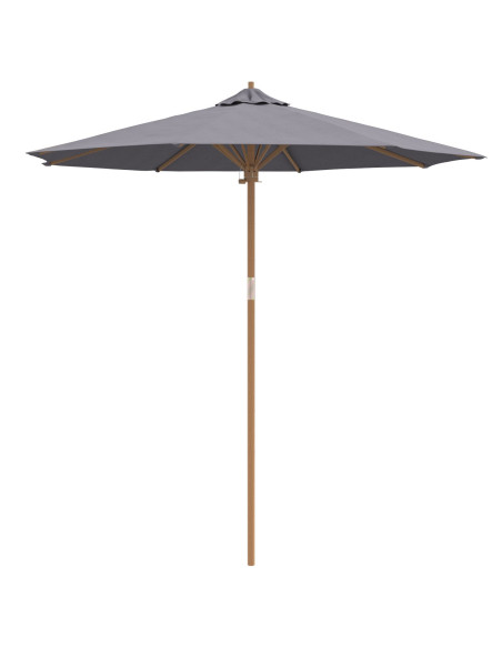 Ombrello da giardino Grigio scuro Ø 270 x 260 cm Bambù