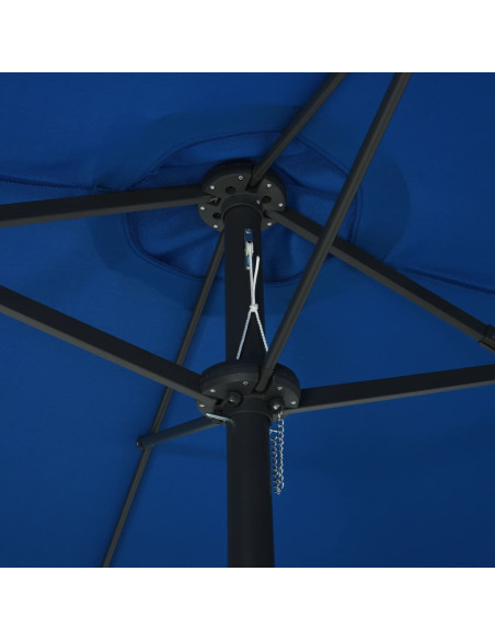 Ombrellone da Esterni Palo in Alluminio 460x270cm Blu